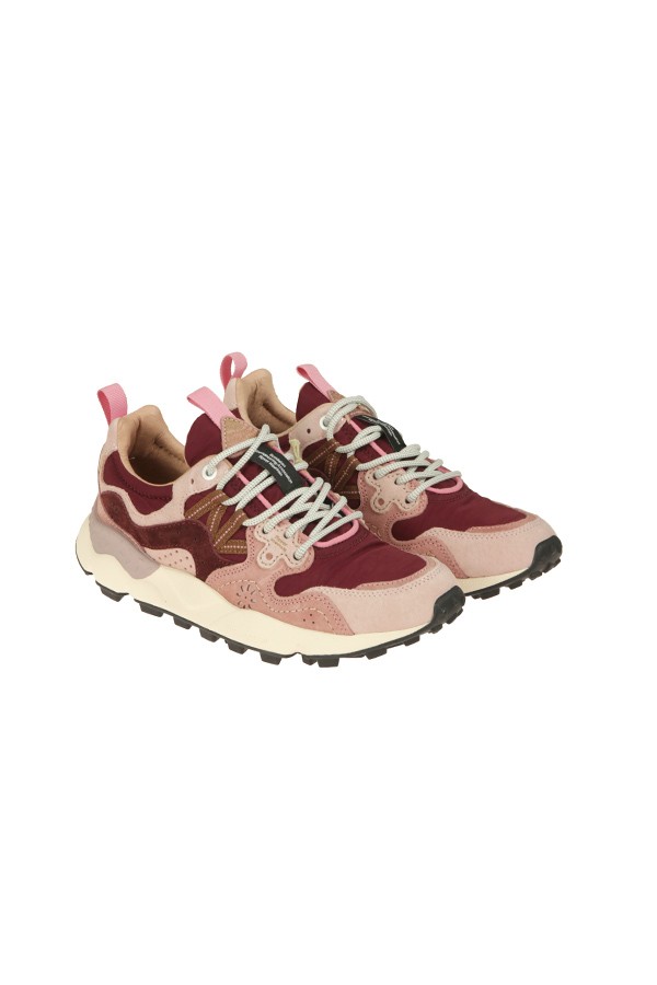 Sneakers Flower Mountain YAMANO 3 Rosa/Bordeaux